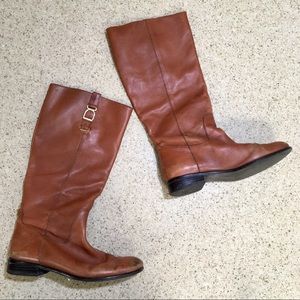 Banana Republic tall tan leather boots!